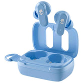 Skullcandy Dime 3 Wireless Earbuds, Bluetooth Headphones, Noise Isolating Fit, Up To 20 Hours Battery, Microphone For Iphone Android, Easy Carry With Integrated Lanyard Preppy Blue